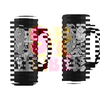 Nine Is A Vibe Birthday 9 Years Old Groovy Retro Coffee Mug - Thegiftio UK