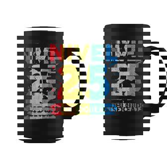 Nivel 25 Desbloqueado 25 Aniversario De Boda 25 Años Taza de café - Regaloses