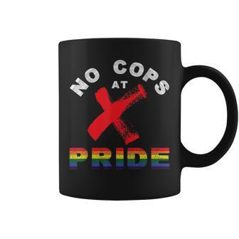 No Cops At Pride Gay Rainbow Pride Flag Lgbtq Ally Awareness Coffee Mug - Monsterry DE