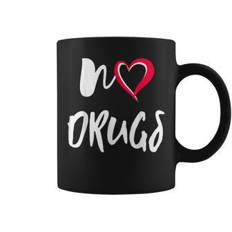 No Drugs Say No To Drugs Red Ribbon Week Coffee Mug - Monsterry CA
