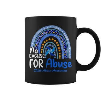 No-Excuse For Abuse Child Abuse Prevention Awareness Month Coffee Mug | Mazezy