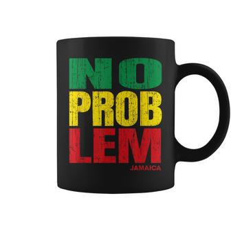 No Problem Retro Jamaica Patois Slang Jamaican Souvenir Coffee Mug - Monsterry UK
