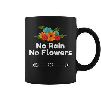 No Rain No Flowers For Cute Natural Heart Coffee Mug - Monsterry DE