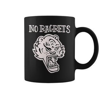 No Regrets Ragrets Sucky Panther Tiger Tat Coffee Mug - Monsterry AU