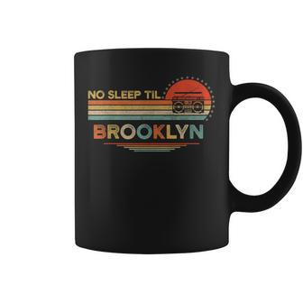 No Sleep Til Brooklyn Old School Portable Stereo Retro Coffee Mug - Seseable
