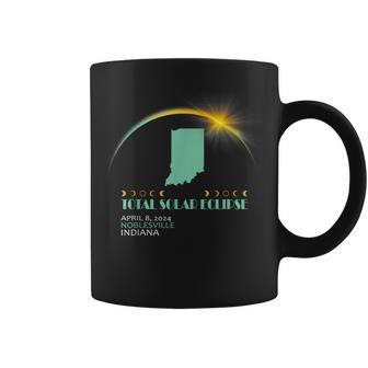 Noblesville Indiana Total Solar Eclipse 2024 Coffee Mug | Mazezy