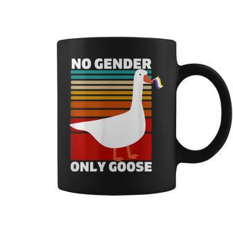 Non-Binary Pride No Gender Only Goose Lgbtq Enby Flag Coffee Mug - Thegiftio UK
