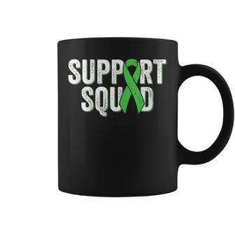 Non-Hodgkins Lymphoma Support Squad Lime Green Awareness Coffee Mug - Monsterry
