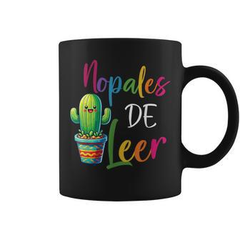 Nopales De Leer Never Stop Reading Spanish Teacher Espanol Coffee Mug - Thegiftio UK