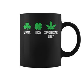 Normal Lucky Super Lucky Weed 420 Coffee Mug - Monsterry DE