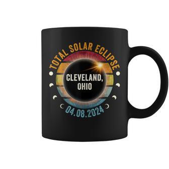 North America Total Solar Eclipse 2024 Cleveland Ohio Usa Coffee Mug - Monsterry CA