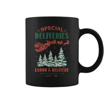 North Pole Baby Team Christmas Labor And Delivery Nurse L&D Coffee Mug - Monsterry CA