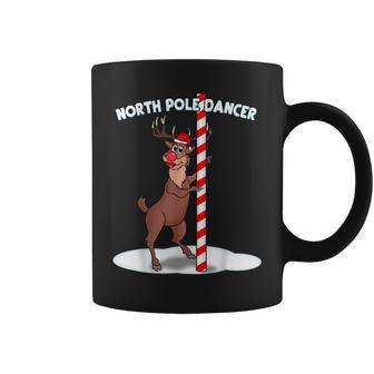 North Pole Dancer Christmas Reindeer Coffee Mug - Monsterry UK