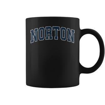 Norton Ohio Oh Vintage Sports Navy Coffee Mug - Monsterry