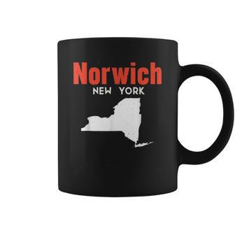 Norwich New York Usa State America Travel New Yorker Coffee Mug - Monsterry DE