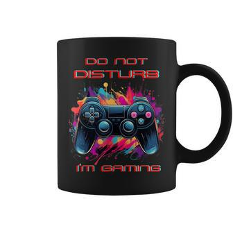 Do Not Disturb I'm Gaming Video Gamer Random Thought Coffee Mug - Seseable