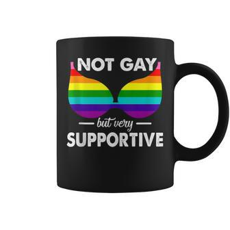 Not Gay But Very Supportive Lgbt Straight Bra Meme Coffee Mug - Monsterry DE