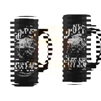 Do Not Pet The Fluffy Cows Yellowstone National Park Coffee Mug - Thegiftio UK