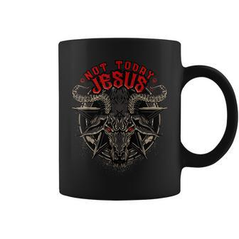 Not Today Jesus Satanic Athesist Coffee Mug - Thegiftio UK
