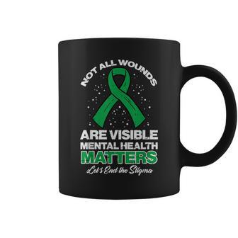 Not All Wounds Visible Mental Health Matters Aware Women Coffee Mug - Monsterry DE
