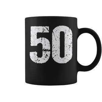 Number 50 Vintage 50Th Birthday Party 50 Years Old Coffee Mug - Monsterry DE