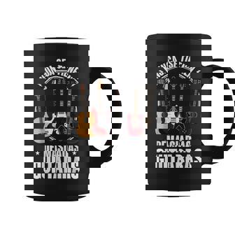 Nunca Se Tienen Suficientes Guitarras Rock Guitarrista Taza de café - Regaloses