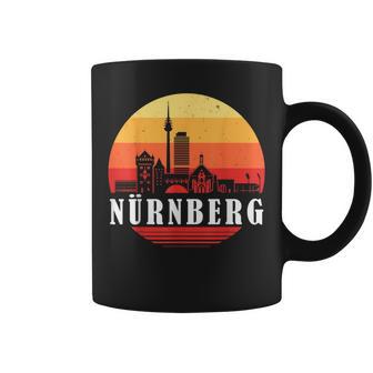 Nuremberg Skyline In Retrointage Style Tassen - Geschenkecke