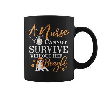 Nurse Beagle Mom Quote Dogs Lover Coffee Mug | Crazezy AU