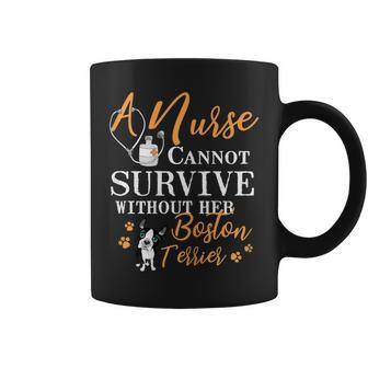 Nurse Boston Terrier Mom Quote Dogs Lover Coffee Mug | Crazezy DE