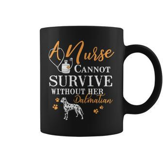 Nurse Dalmatian Mom Quote Dogs Lover Coffee Mug | Crazezy CA