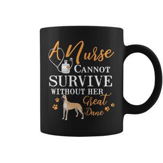Nurse Great Dane Mom Quote Dogs Lover Coffee Mug | Crazezy CA