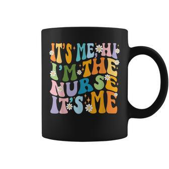 I Am The Nurse Groovy It's Me National Nurses Week Daisy Coffee Mug | Mazezy