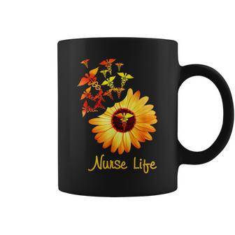 Nurse Life Sunflower Cute Nurse Coffee Mug - Monsterry AU