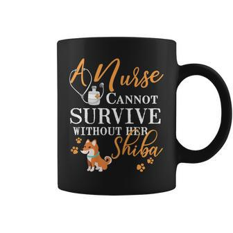 Nurse Shiba Inu Mom Quote Dogs Lover Coffee Mug | Crazezy AU