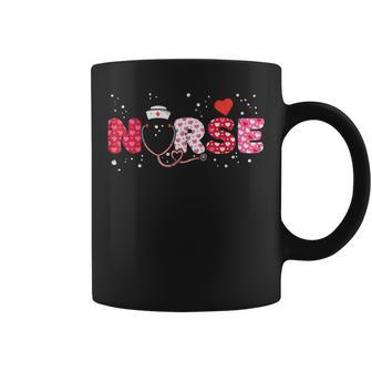 Nurse Valentines Day Valentine Scrub Top Scrubs Nicu Coffee Mug - Monsterry