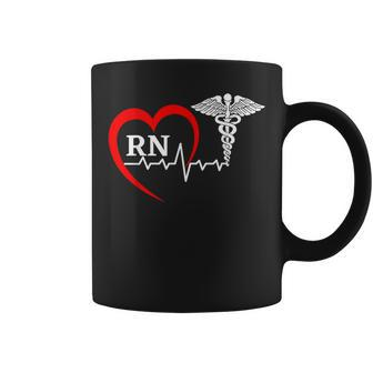 Nurses Day Caduceus Nurse Week 2023 Heartbeat Medical Rn Coffee Mug - Monsterry