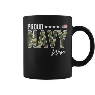 Nwu Type Iii Proud Navy Wife Coffee Mug - Monsterry