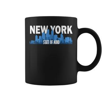 Ny State Of Mind New York City Souvenir Skyline Coffee Mug - Monsterry CA