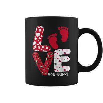 Ob Nurse Valentines Day Delivery Labor Nursing Lovers Coffee Mug - Monsterry DE