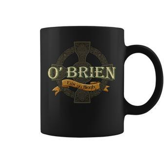 O'brien Irish Surname O'brien Irish Family Name Celtic Cross Coffee Mug - Seseable