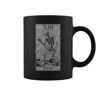 Occult Der Tod Tarot Card The Death La Mort Gothic Vintage Coffee Mug - Monsterry