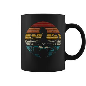 Octopus Playing Drums Drummer Musician Drumming Band Coffee Mug - Monsterry CA