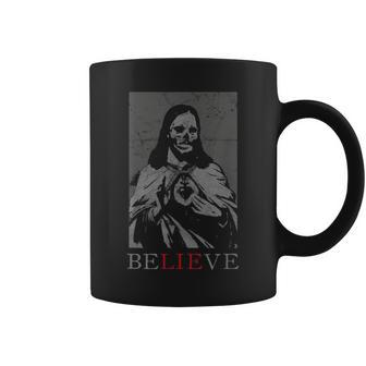 Oculto Satanás Jesús Mentira Anticristo Ateo Infierno Diablo Gótico Taza de café - Regaloses