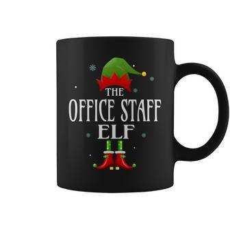Office Staff Elf Xmas Matching Family Group Christmas Pajama Coffee Mug - Thegiftio UK