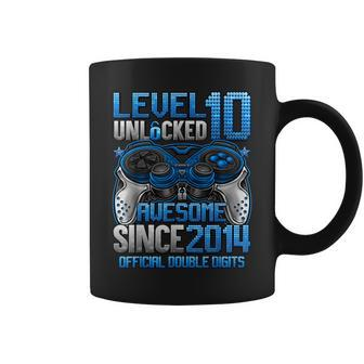 Official Double Digits Level 10 Unlocked 10Th Birthday Coffee Mug | Mazezy