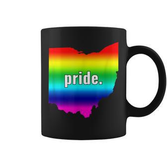 The Official Gay Pride Ohio Rainbow Coffee Mug - Monsterry