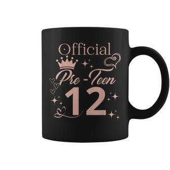Official Pre-N 12 Rose Theme Girl's 12Th Birthday Party Coffee Mug - Seseable