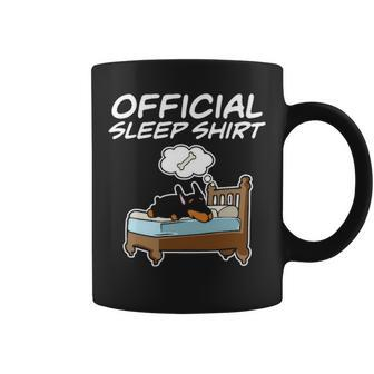 Official Sleep Pajamas Doberman Coffee Mug | Mazezy