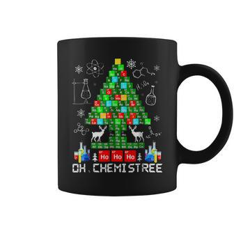 Oh Chemistree Science Christmas Tree Chemistry Chemist Coffee Mug - Monsterry