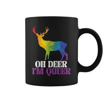 Oh Deer I'm Queer Reh Regenbogen Lgbtq Pride Herren Damen Tassen - Geschenkecke